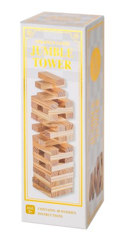 TORRE MADERA 48 PZAS COLOR NATURAL