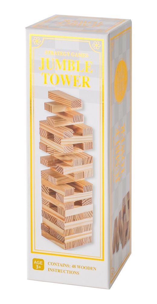 TORRE MADERA 48 PZAS COLOR NATURAL