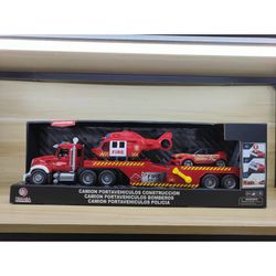TRAILER BOMBEROS C/VEHICULOS 1:14