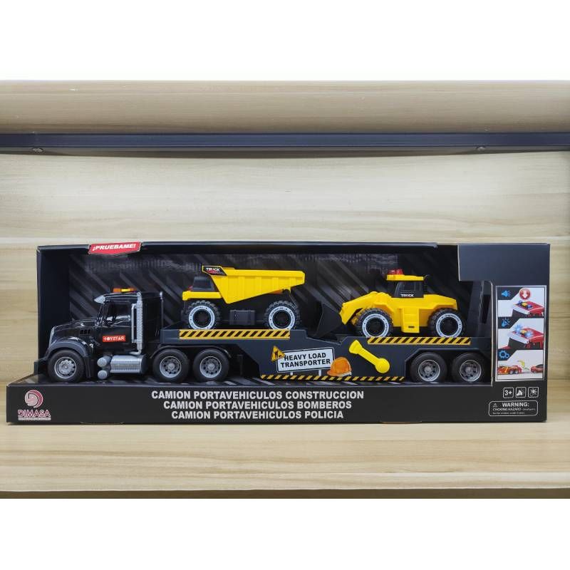 TRAILER OBRAS C/VEHICULOS 1:14