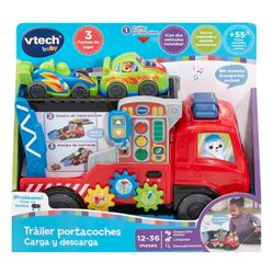 TRAILER PORTACOCHES CARGA Y DESCARGA