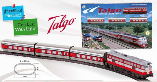 Train articulé avec lumière