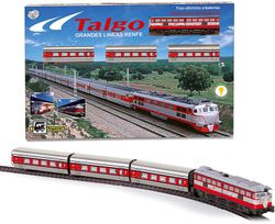 Train articulé avec lumière