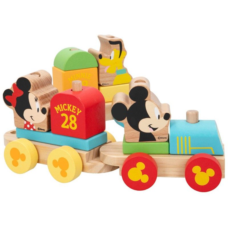Treno in legno Topolino e Minnie WOOMAX Disney — Giocattoli DonDino