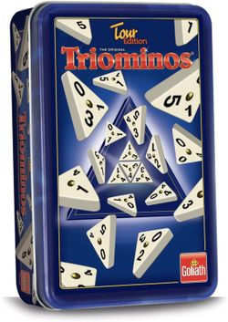 JUEGO TRIOMINOS CAJA METALICA