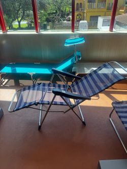 Solstol i aluminium pos.ray