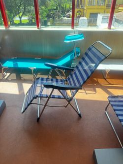 Solstol i aluminium pos.ray