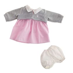 Assortiment de robes de poupées de 42 cm.