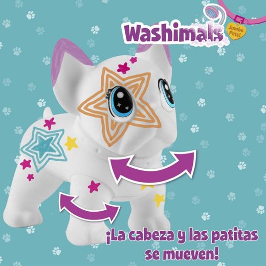 WASHIMALS JUMBO PETS - EL GRAN WILBUR 15cm.ARTICUL