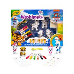 WASHIMALS PAW PATROL- SET 4 MASCOTAS CON STICKERS